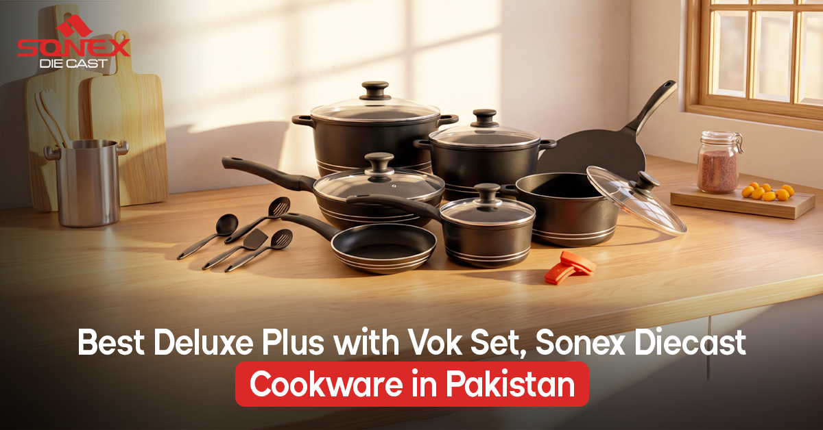 Best Deluxe Plus with Vok Set, Sonex Diecast Cookware in Pakistan